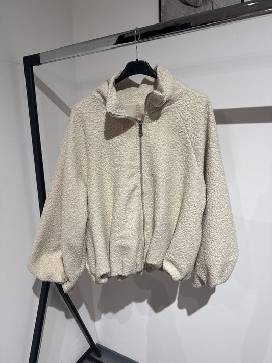 Teddyjacke Flauschi -6671- creme - Sarahs Modeboutique