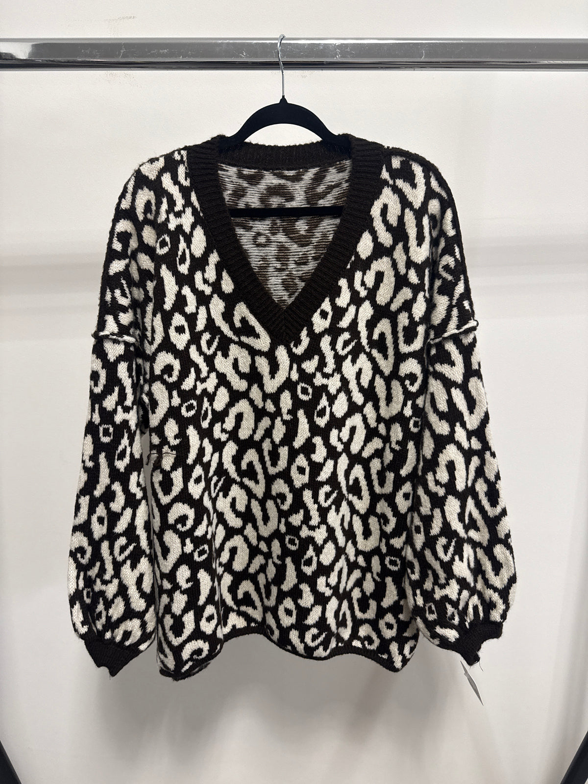 OVERZISE LEO PULLOVER -9009- BRAUN - Sarahs Modeboutique