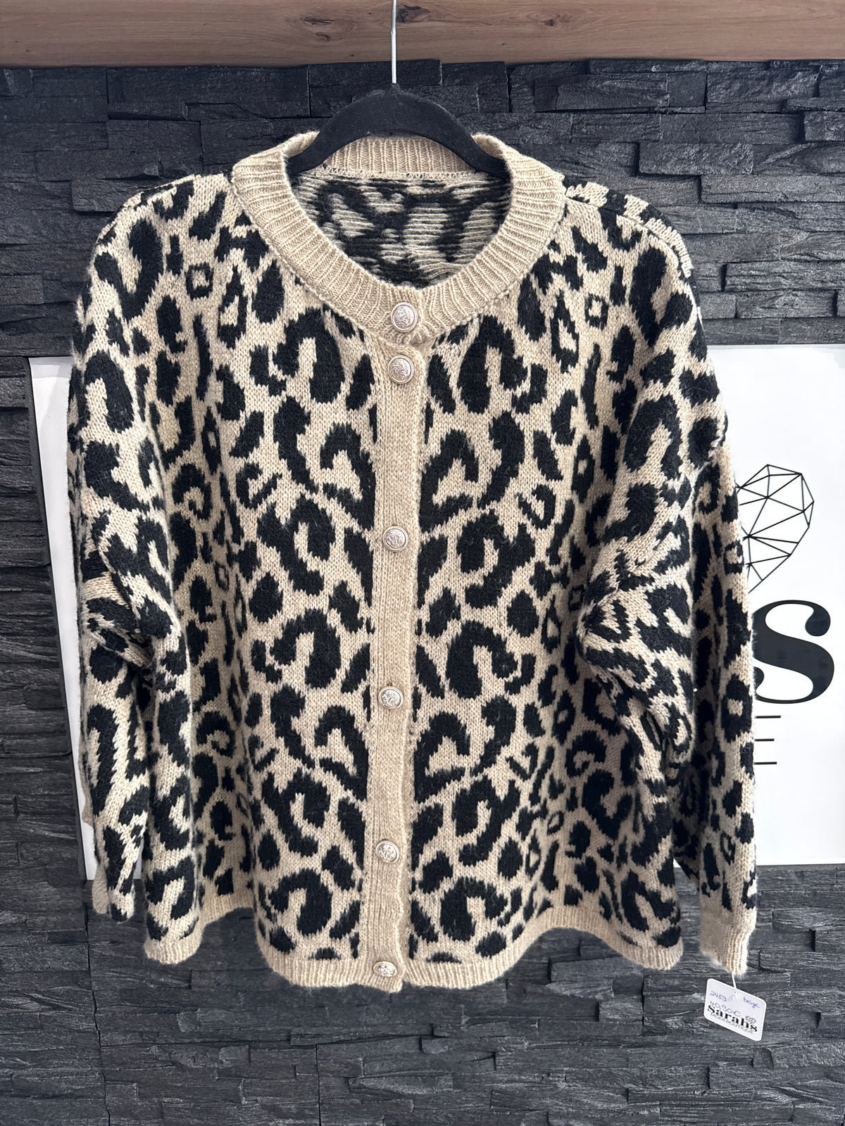 STRICKCARDIGAN LEO -2489- BEIGE