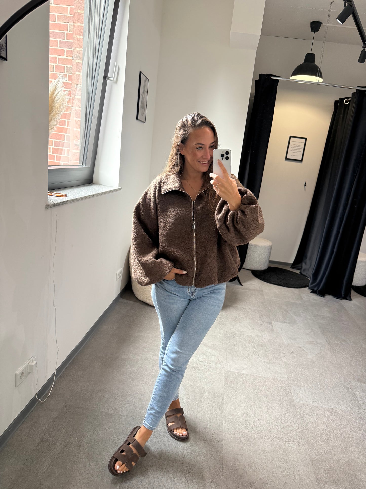 TEDDYJACKE -4777- BRAUN