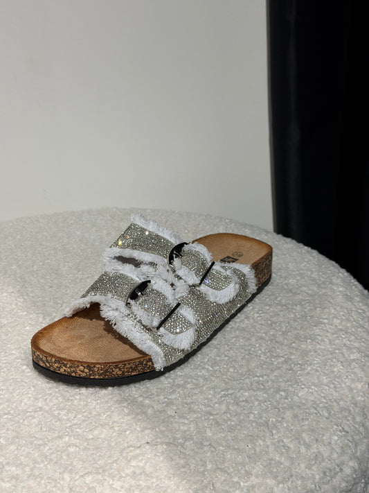 Glitzer Schlappen -1361- - Sarahs Modeboutique