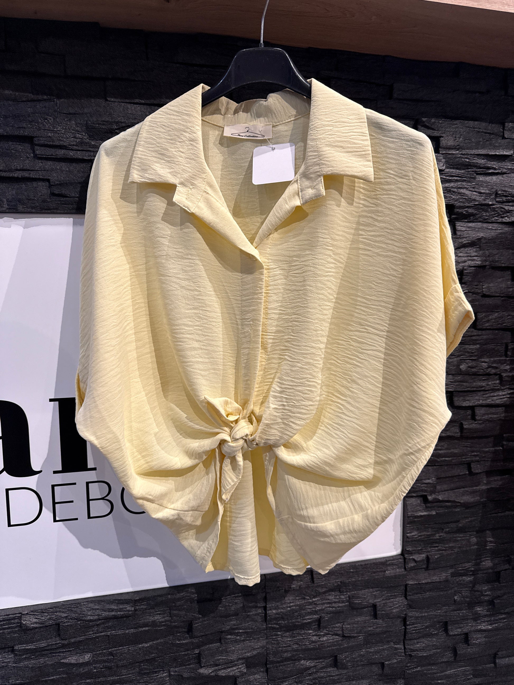 BASIC BLUSE -919- YELLOW - Sarahs Modeboutique