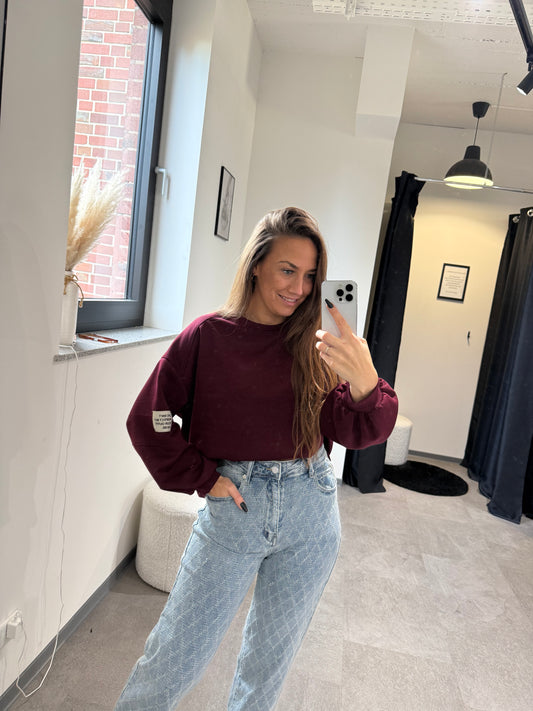 PULLOVER SUPER SOFT -9007- BORDEAUX