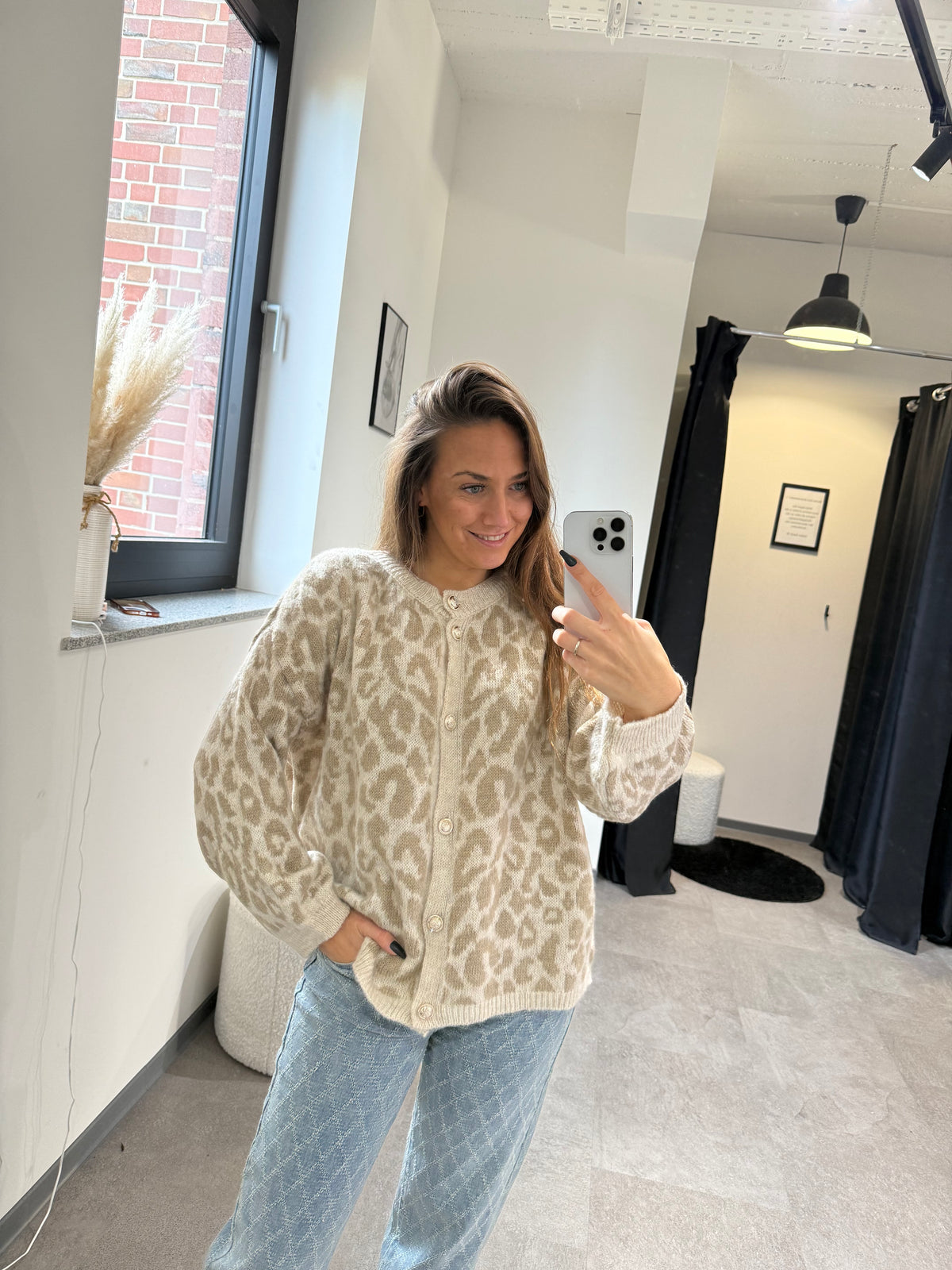 STRICKCARDIGAN LEO -2489- CREME