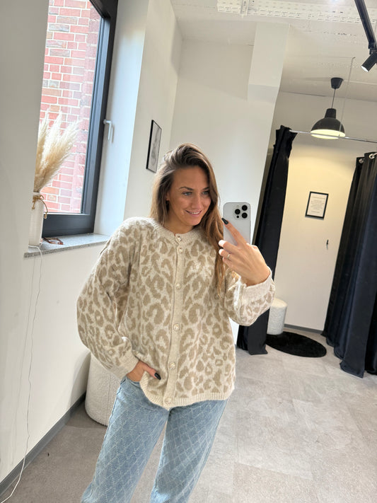STRICKCARDIGAN LEO -2489- CREME