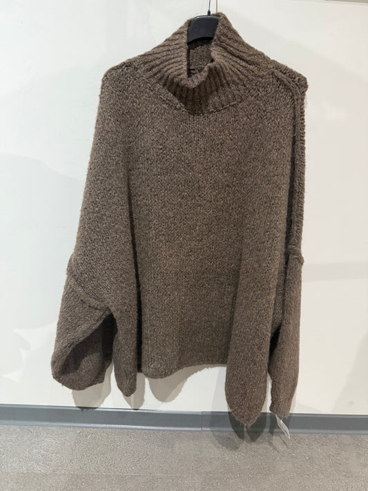 Overzise Pulli -3461- taupe