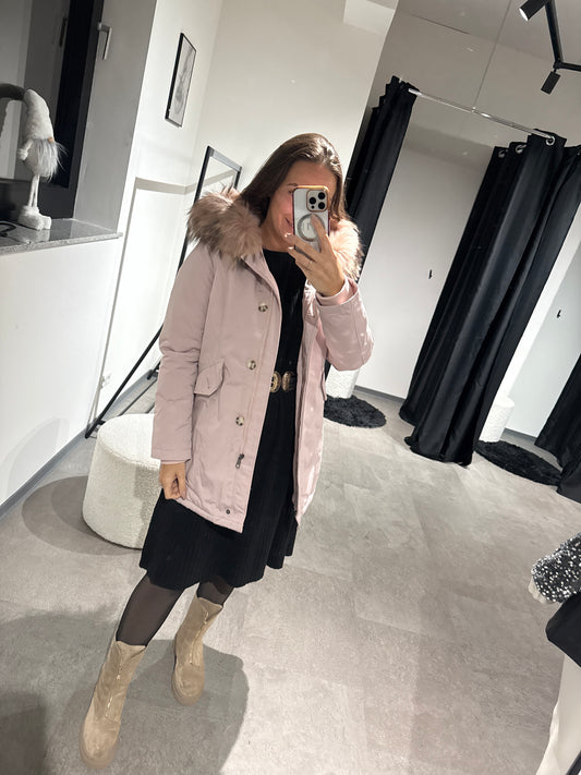 Winterjacke rosa