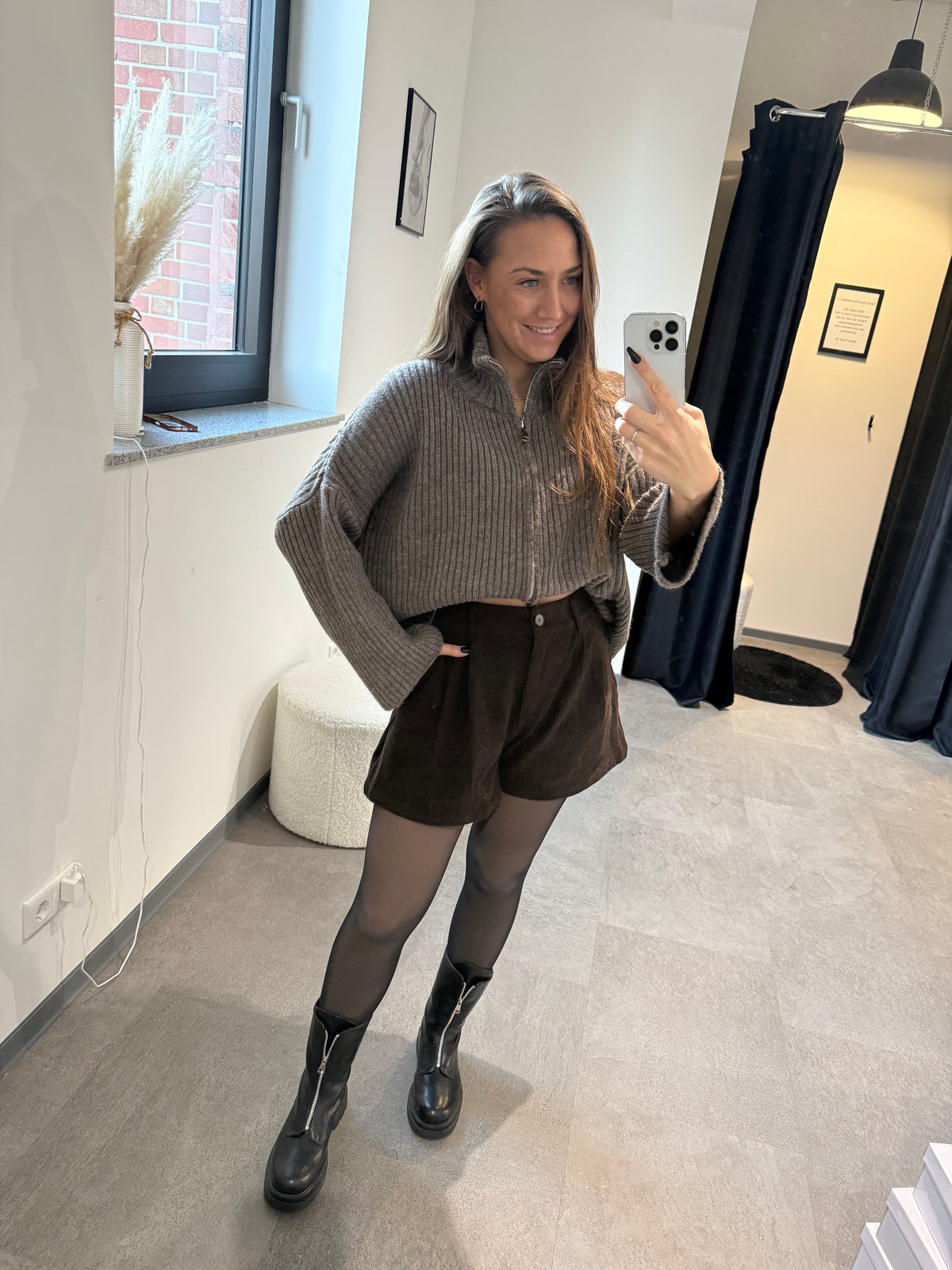 ZIPPER -8847- TAUPE - Sarahs Modeboutique
