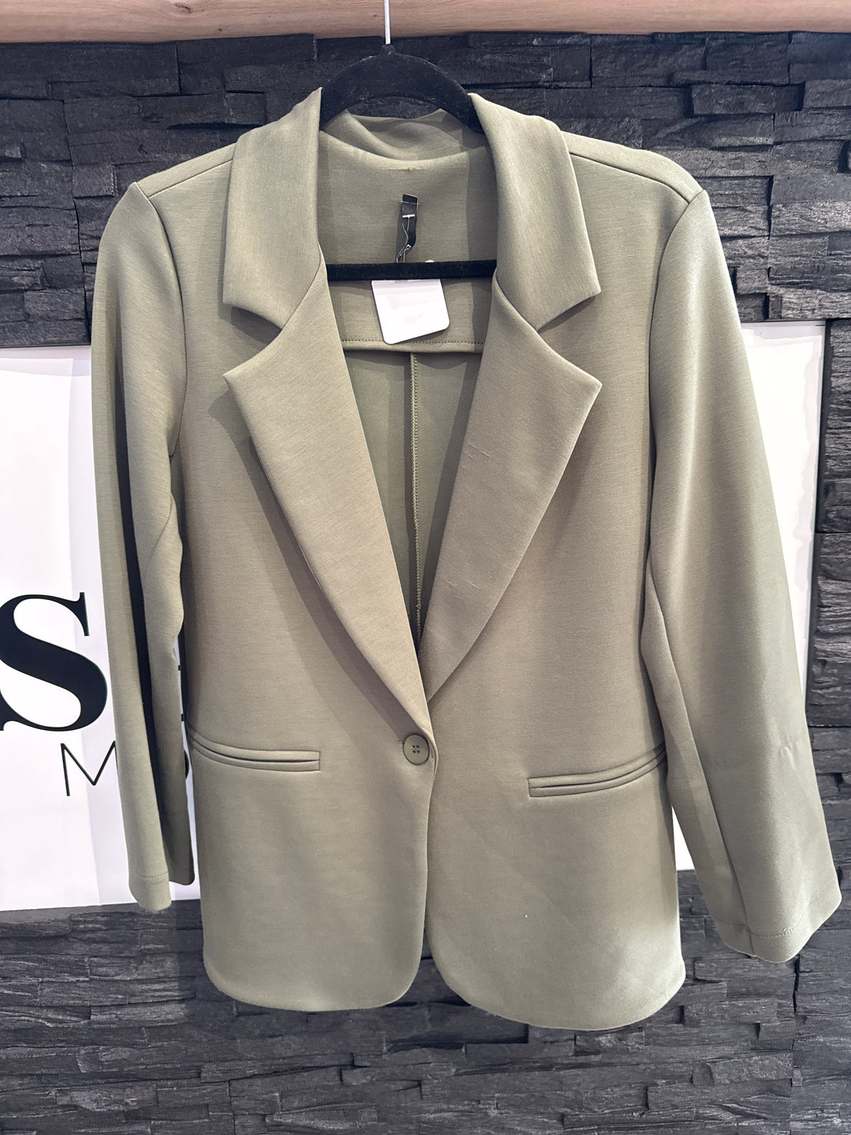 Blazer super soft Onezise -6677- khaki - Sarahs Modeboutique