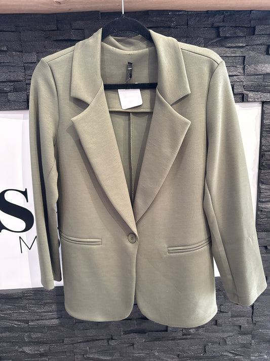 Blazer super soft Onezise -6677- khaki - Sarahs Modeboutique