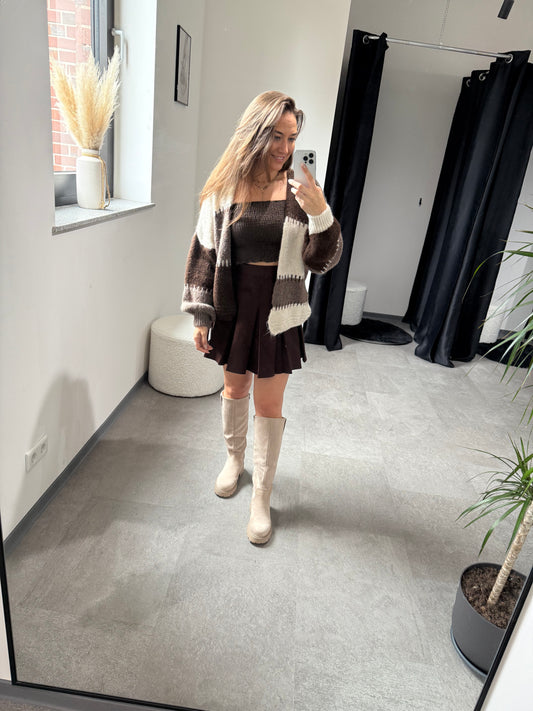 Cardigan -7645- braun