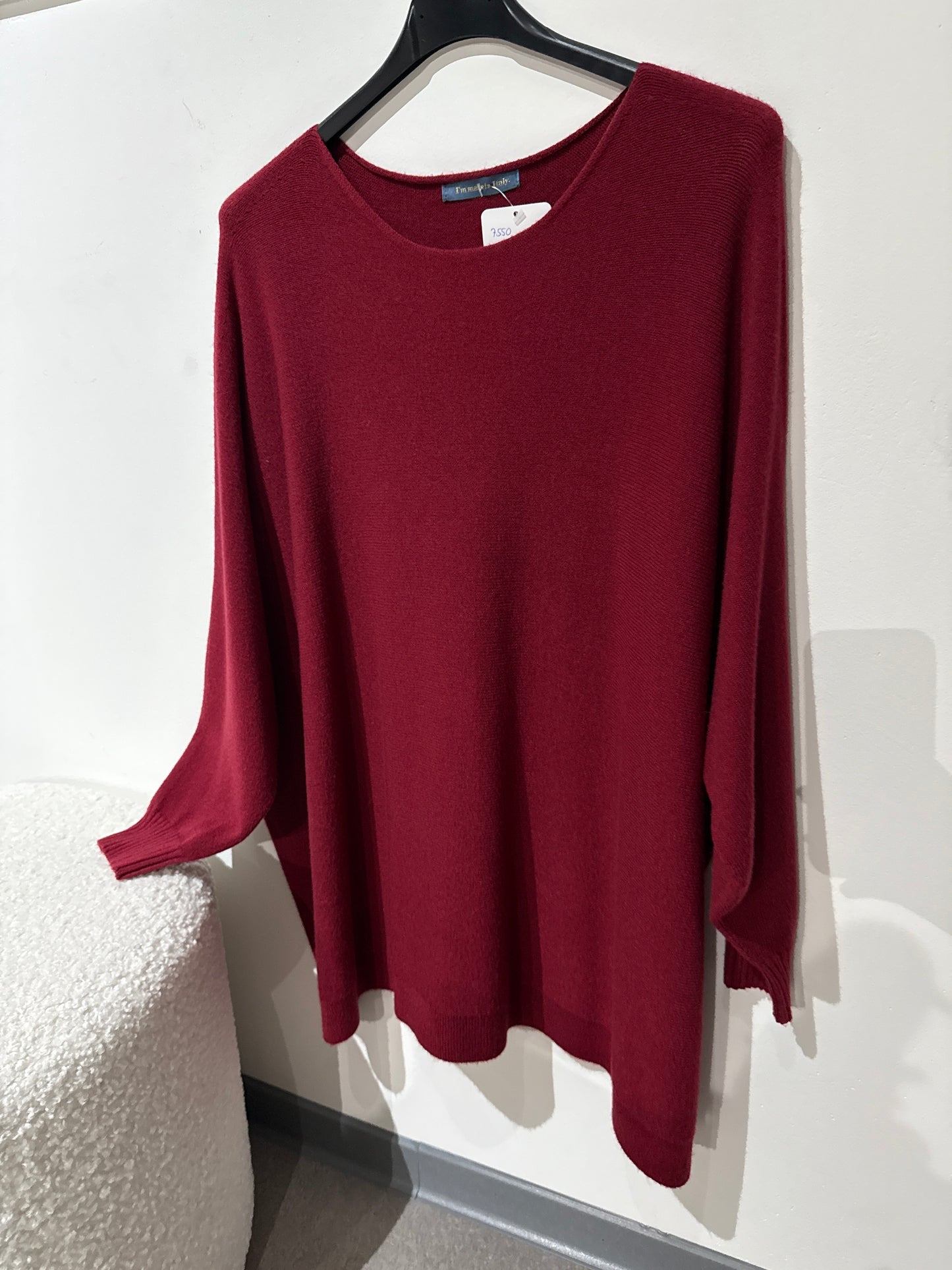 Pulli overzise -7550- Bordeaux