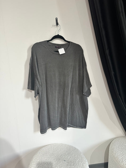 Overzise T-Shirt -4456- grau - Sarahs Modeboutique
