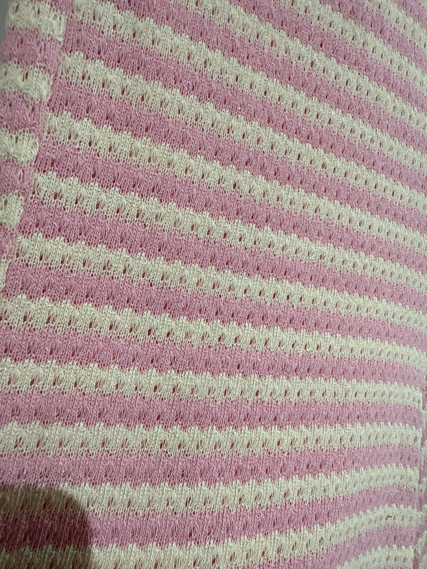 STRICKHOSE -1459- ROSA/CREME - Sarahs Modeboutique
