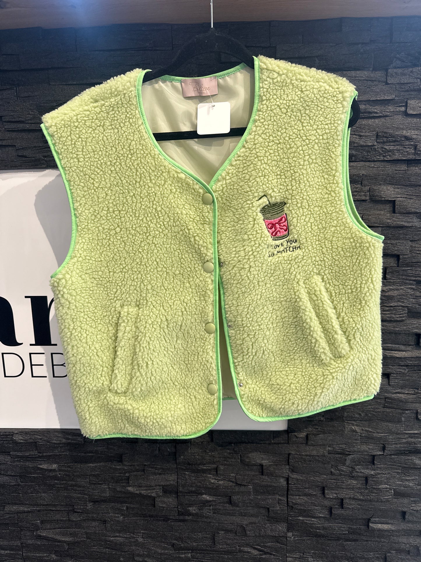 WESTE „I LOVE YOU SO MATCHA“ -4328- MINT - Sarahs Modeboutique