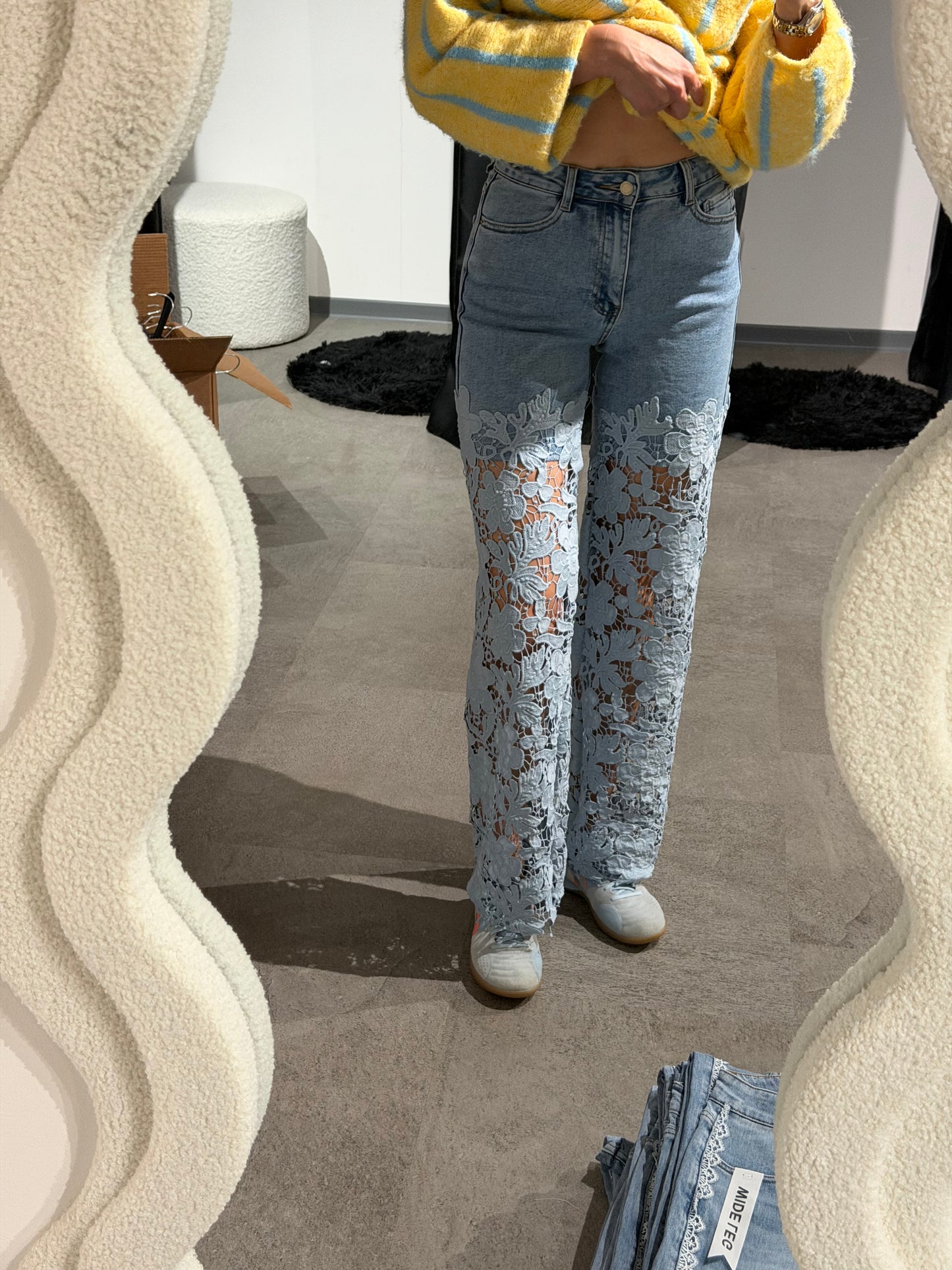 Jeans mit spitze -1381- - Sarahs Modeboutique