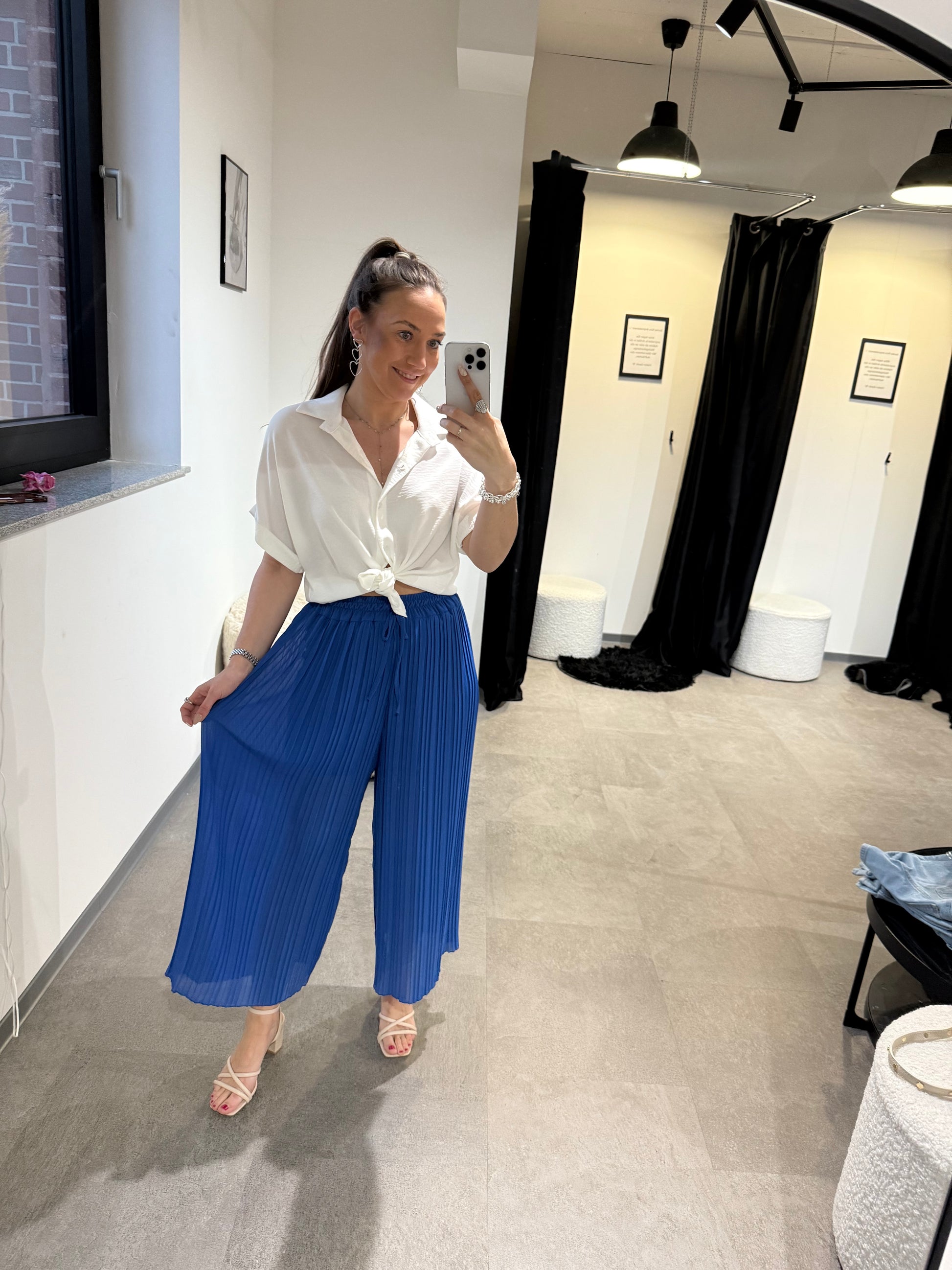 Flatterhose -042- royalblau - Sarahs Modeboutique