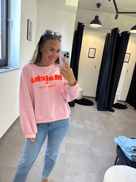 SWEATER MATCHA LOVE CLUB -3339- ROSA - Sarahs Modeboutique
