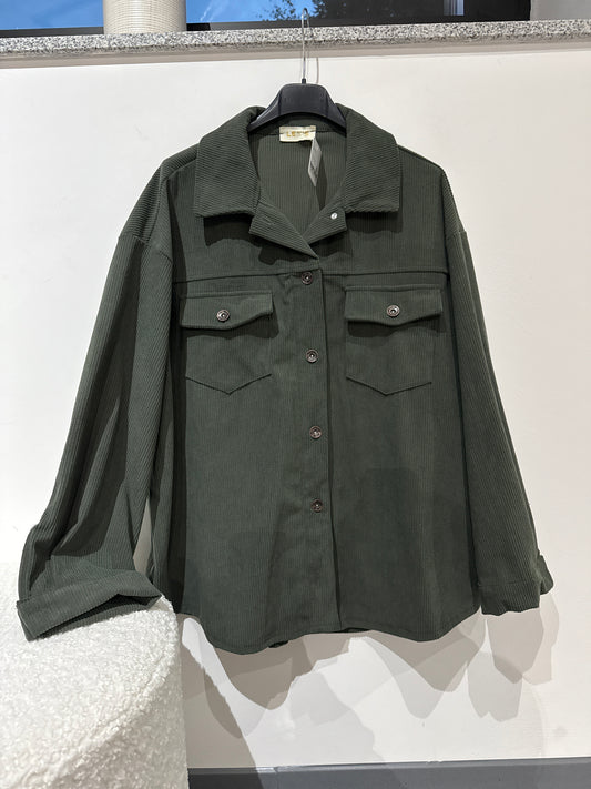 Cord Hemd -1799- Khaki