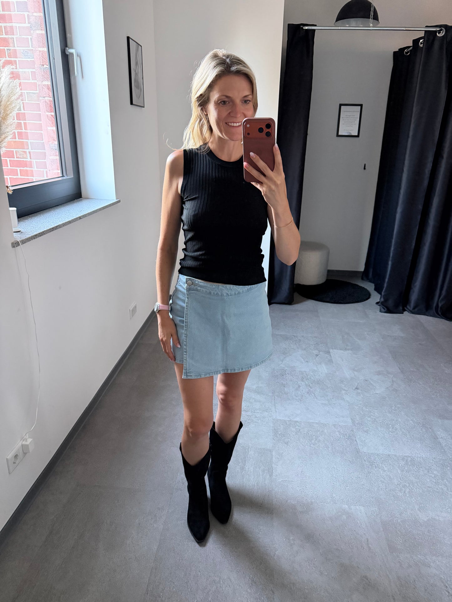 TOP -5555- SCHWARZ - Sarahs Modeboutique