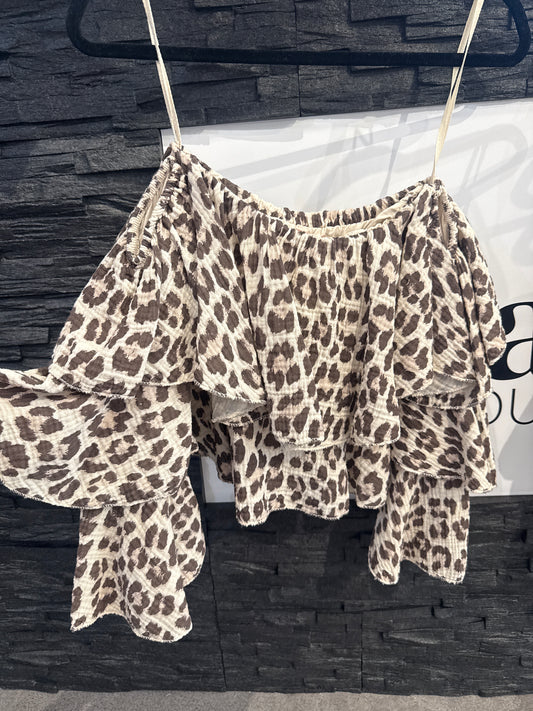 MUSSELINBLUSE SCHULTERFREI -1775c- - Sarahs Modeboutique