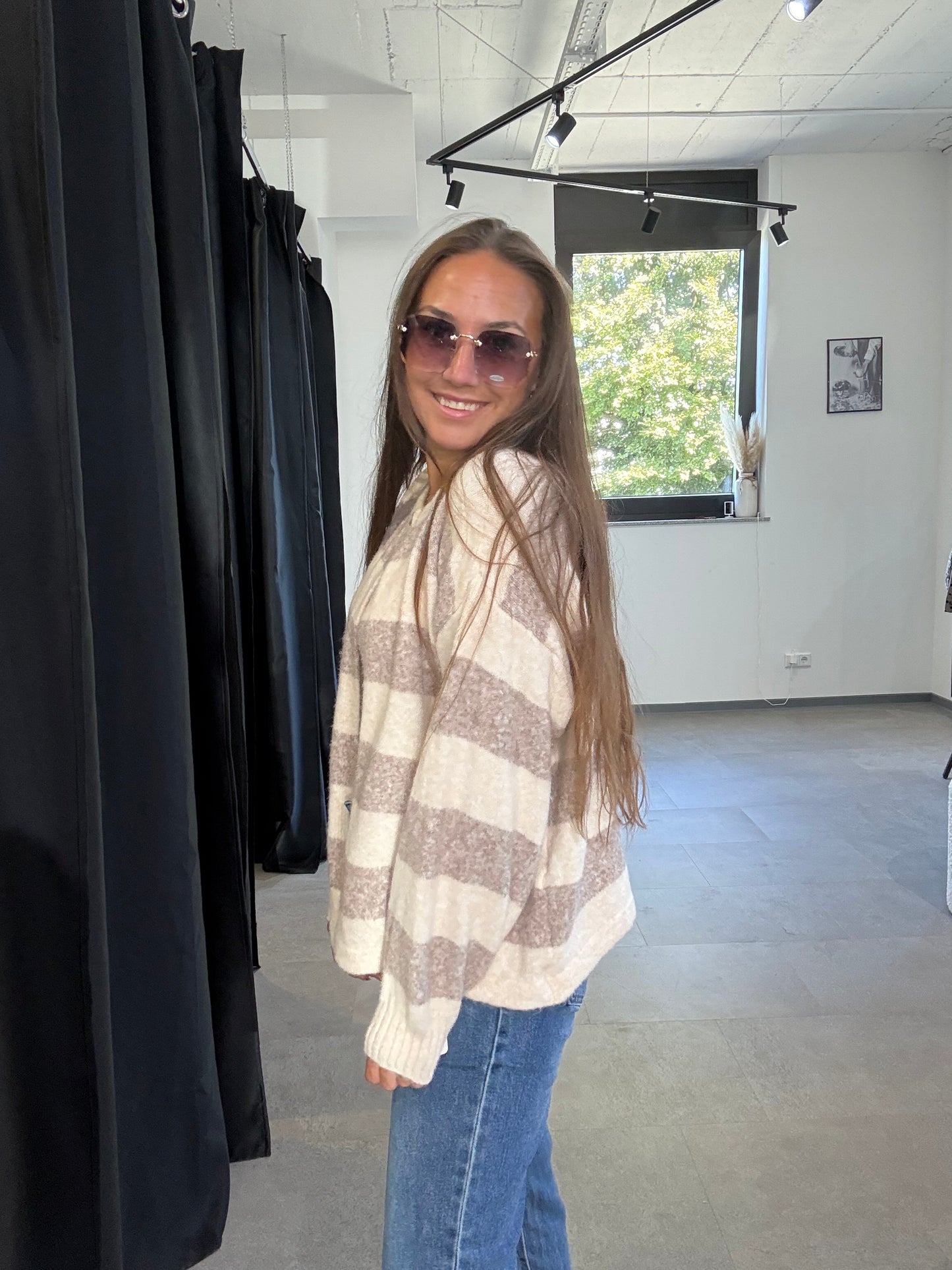 STRICKJACKE -3556- BEIGE