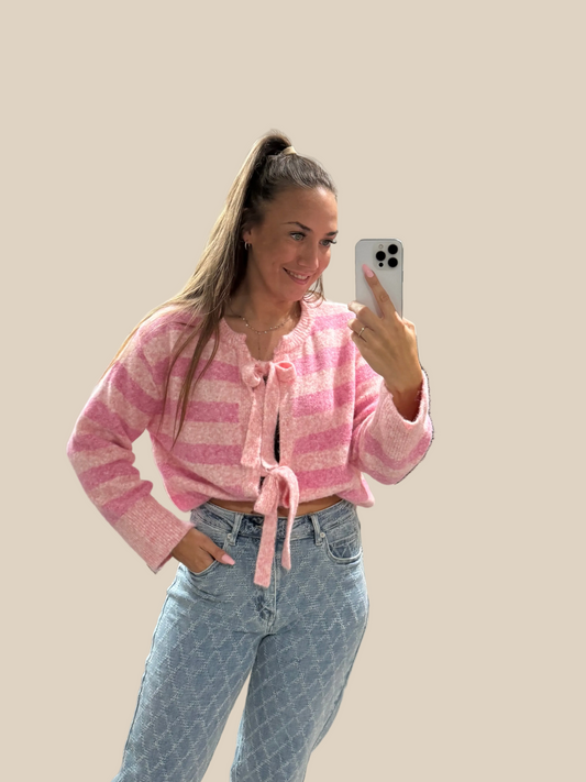 STRICKJACKE -3227- PINK - Sarahs Modeboutique