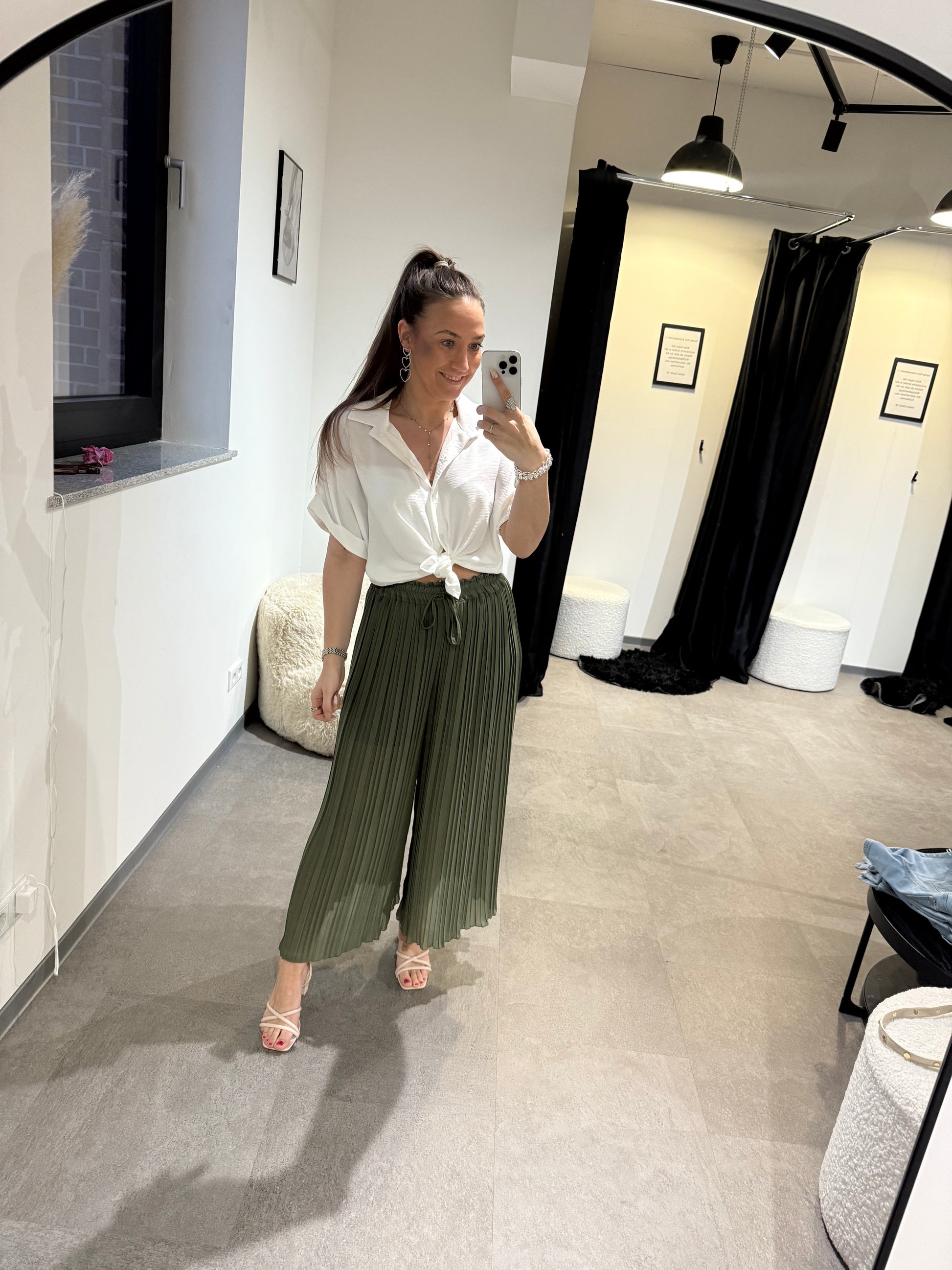 Flatterhose -042- Khaki - Sarahs Modeboutique