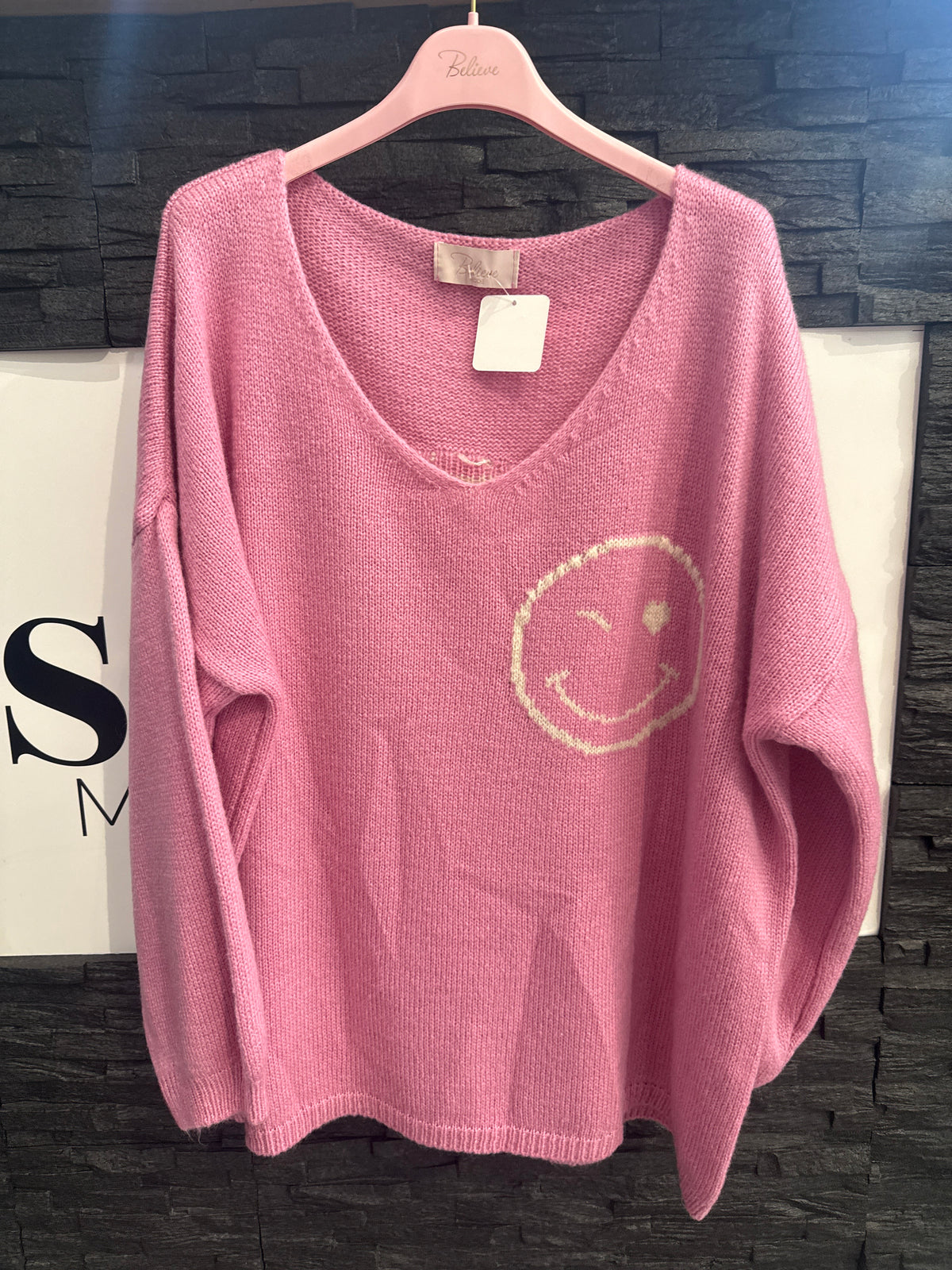OVERZISE PULLOVER -7899- PINK