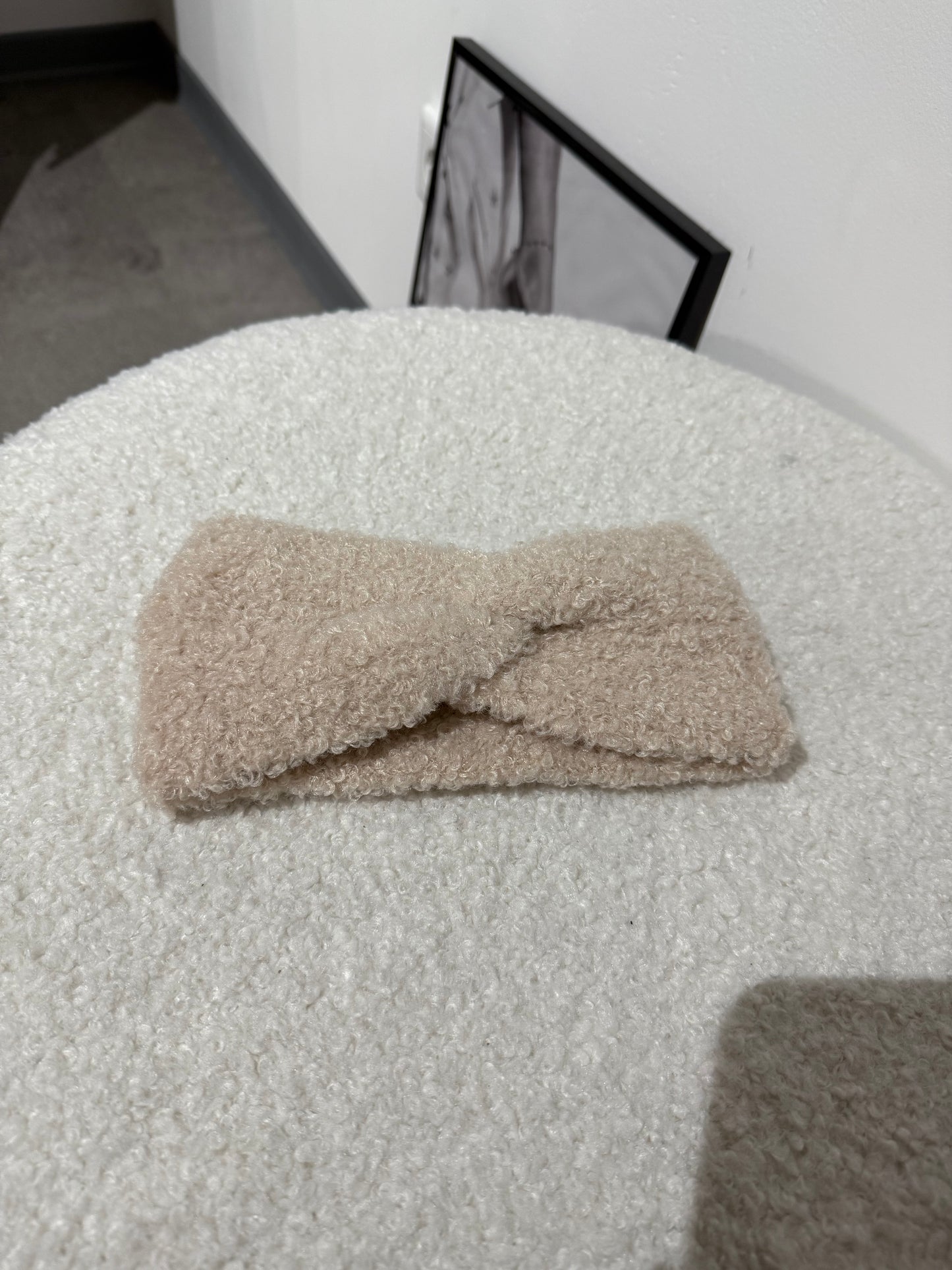 Stirnband -7546- hellbeige