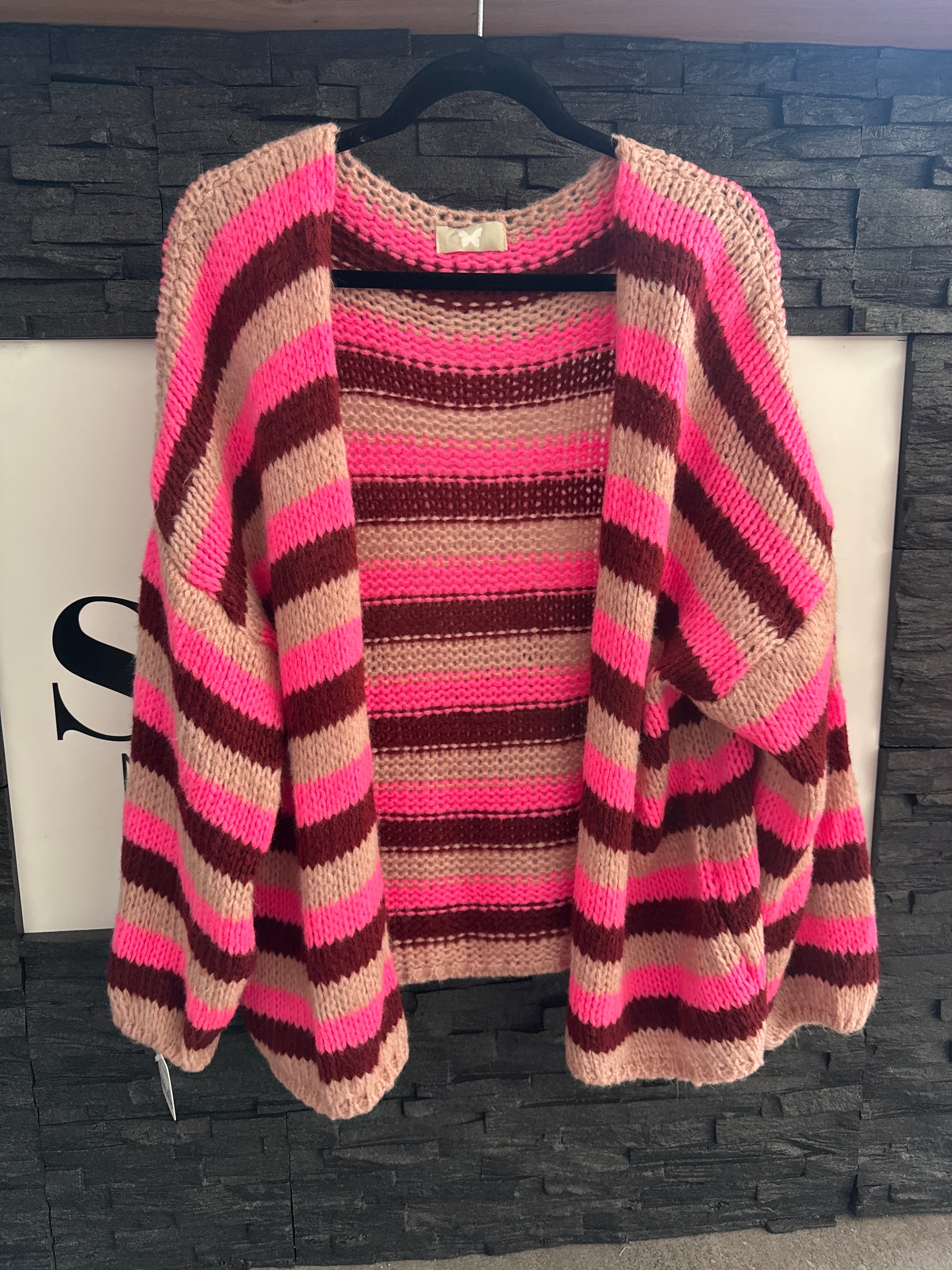 STRICKJACKE -3557- BORDEAUX - Sarahs Modeboutique