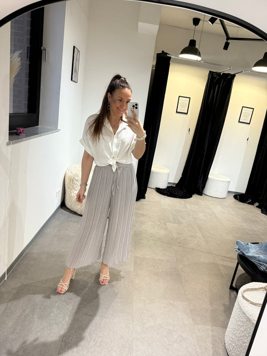 Flatterhose -042- hellgrau - Sarahs Modeboutique