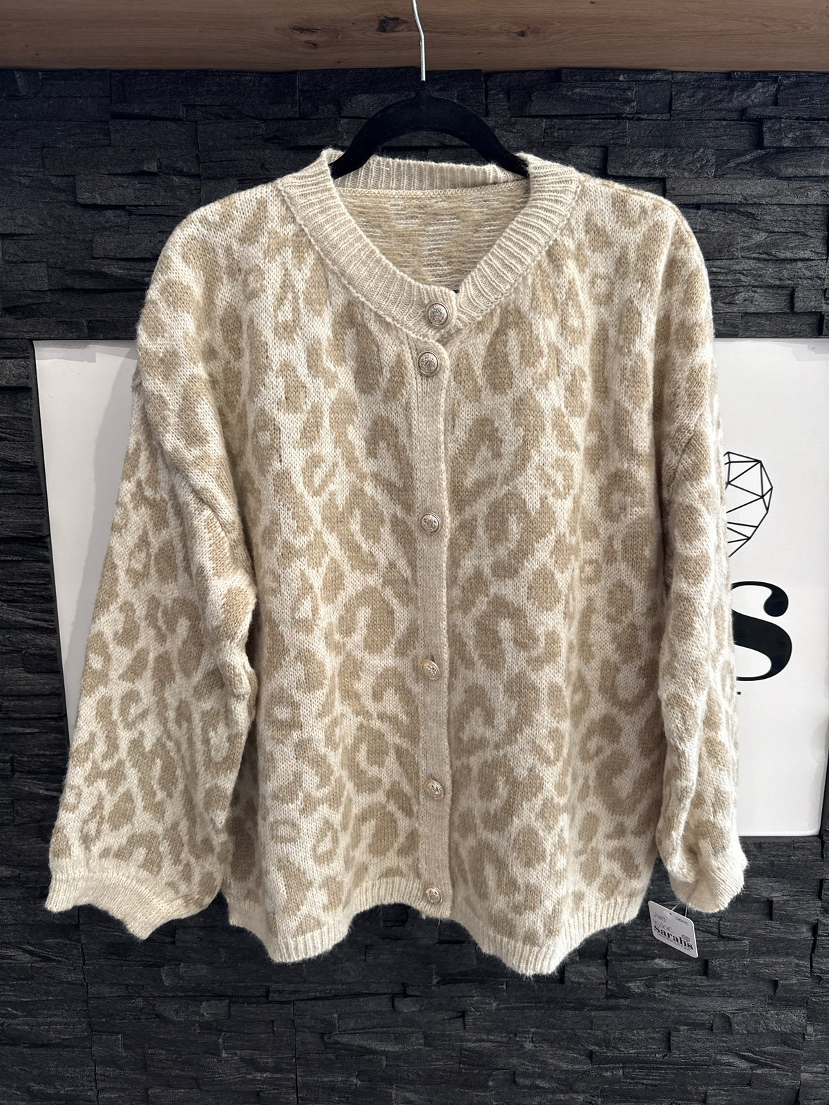 STRICKCARDIGAN LEO -2489- CREME