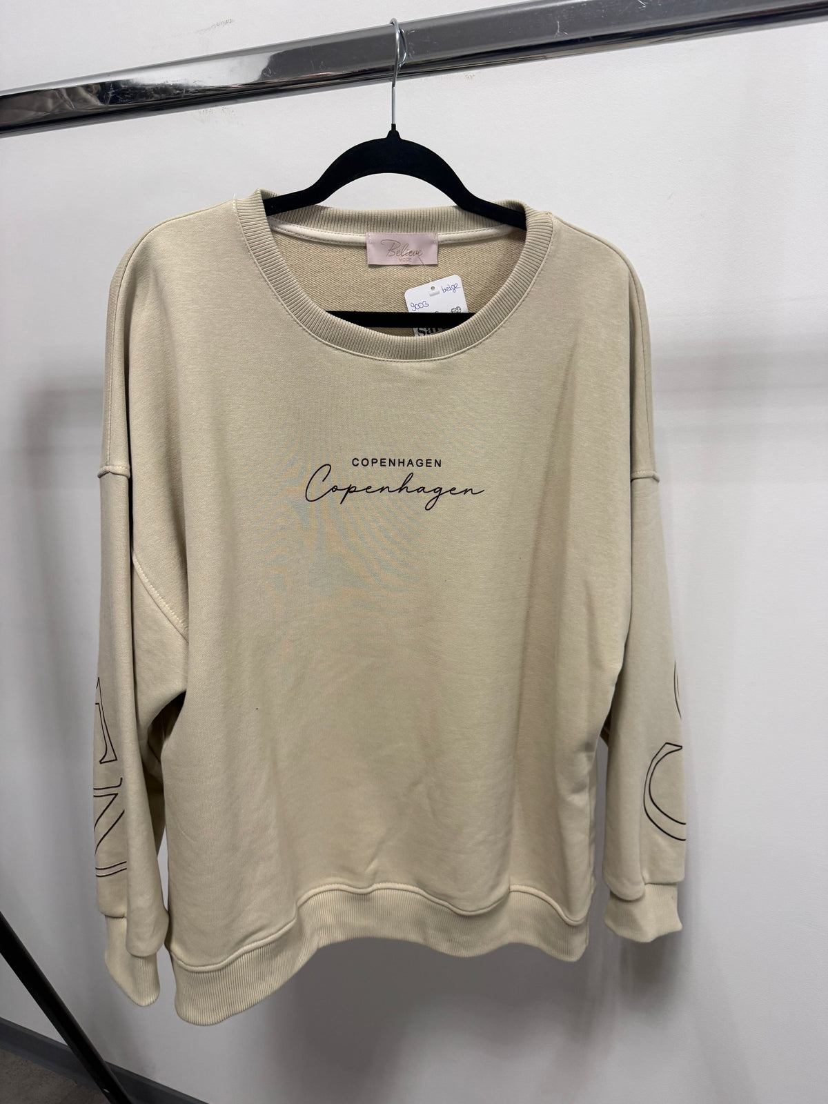 PULLOVER COPENHAGEN -9003- BEIGE - Sarahs Modeboutique