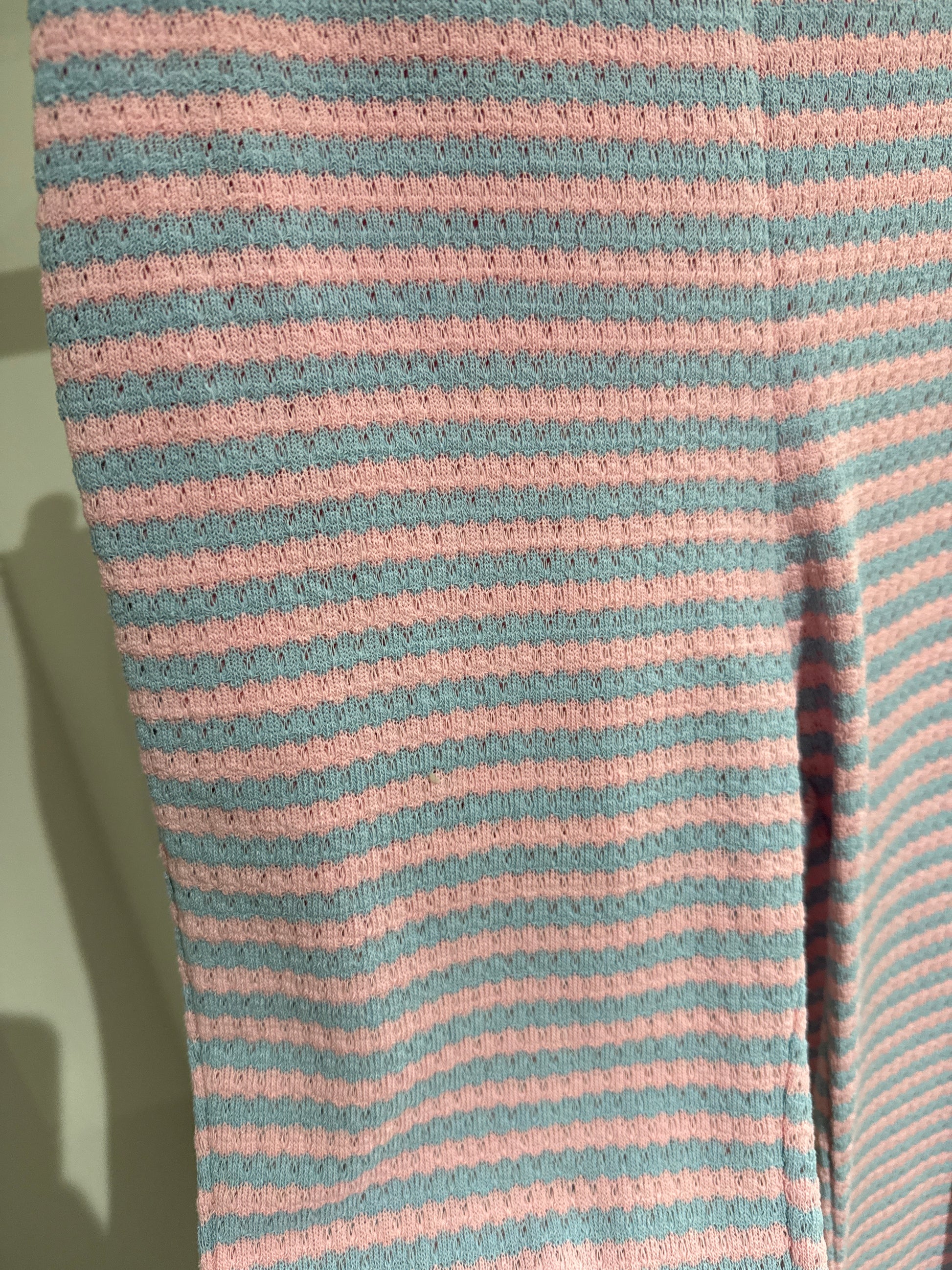 STRICKHOSE -1458- BLAU/ROSA - Sarahs Modeboutique