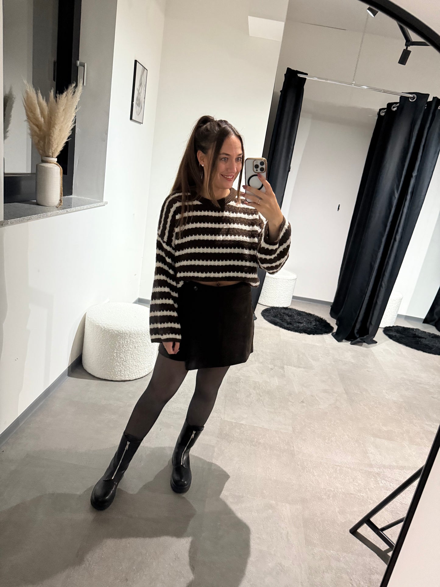 Pulli -3460- Braun/creme