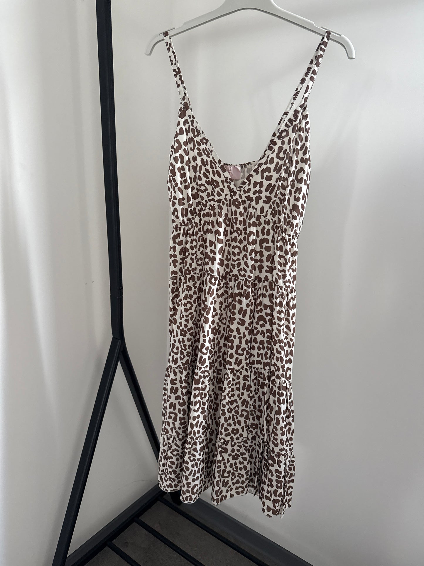 SOMMERKLEID -3336- BRAUN/CREME