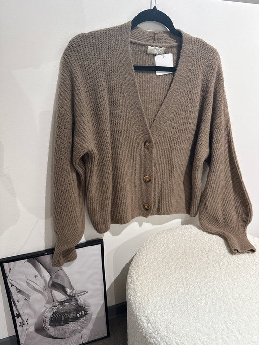 Cardigan dunkelbeige -151-