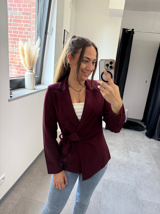 Wickelblazer -7648- Bordeaux
