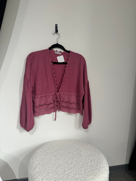Musselinbluse -3923- Beere