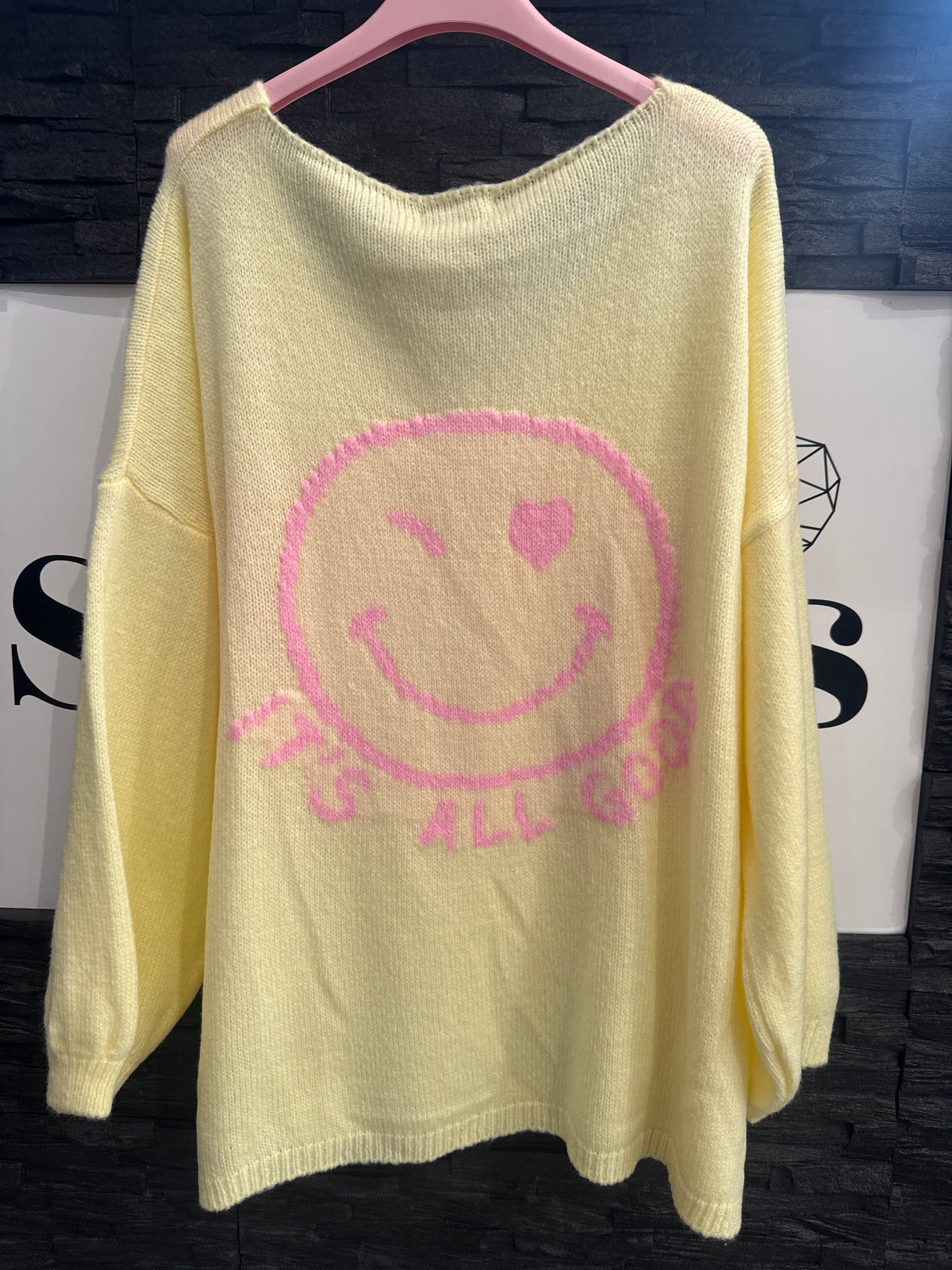 OVERZISE PULLOVER -7899- GELB