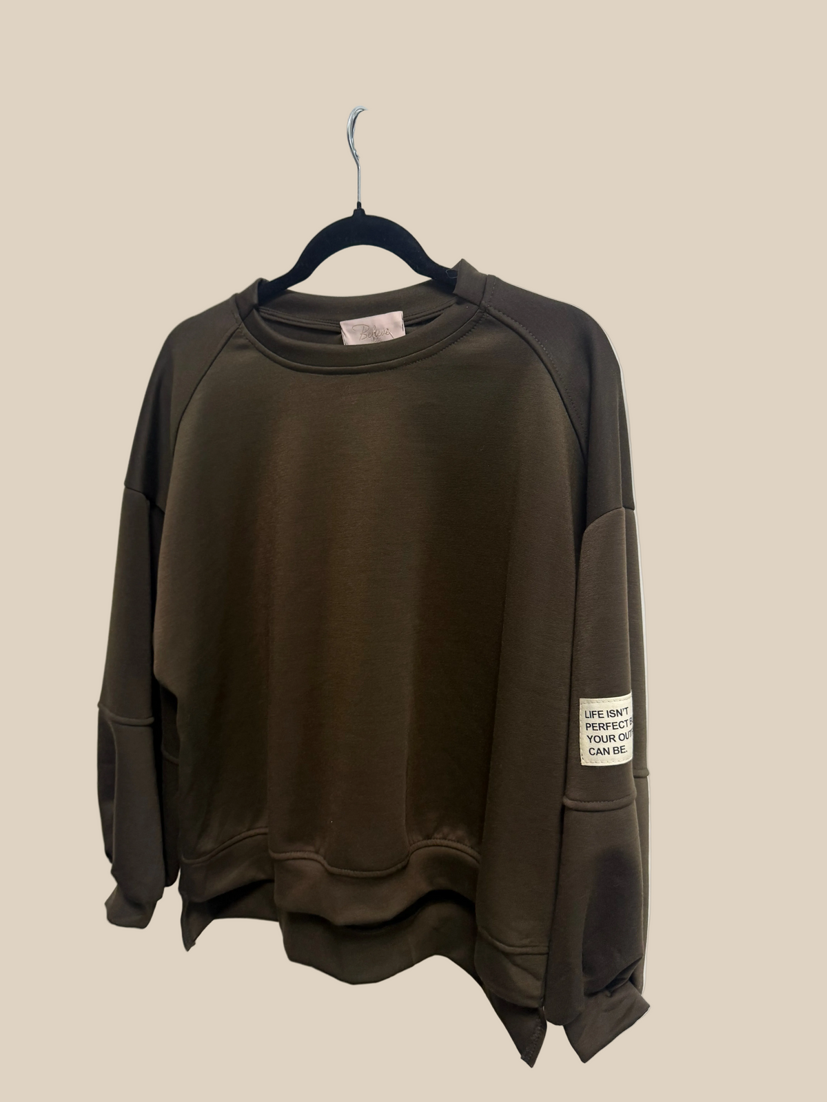 PULLOVER SUPER SOFT -9007- BRAUN