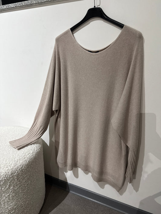 Pulli overzise -7551- beige
