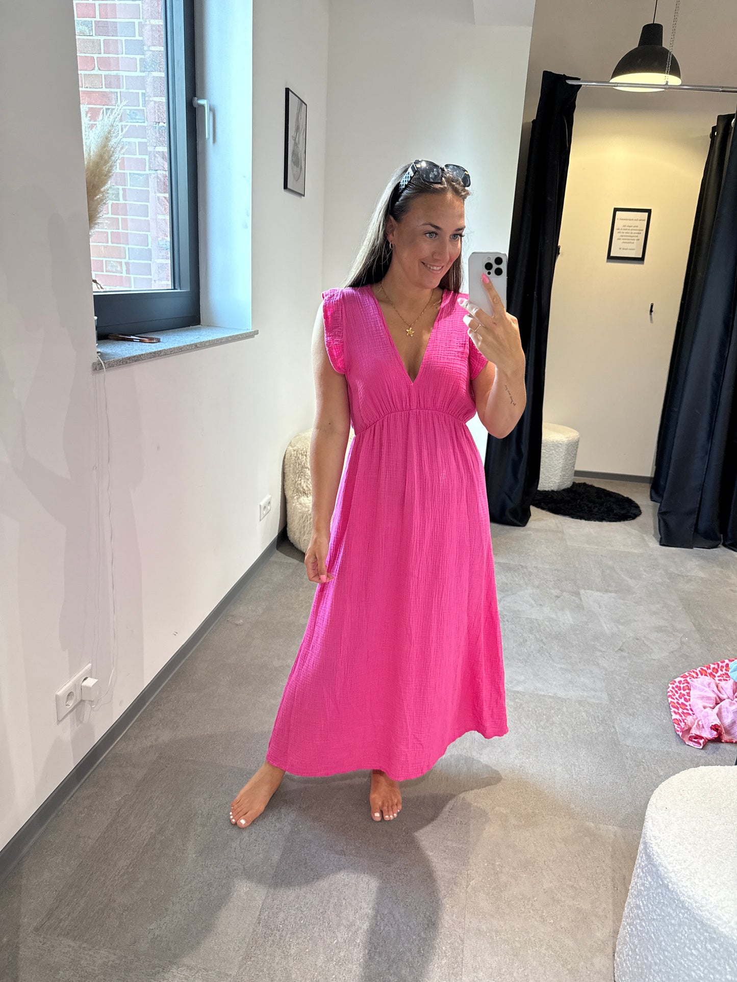 Musselinkleid -1383- - Sarahs Modeboutique