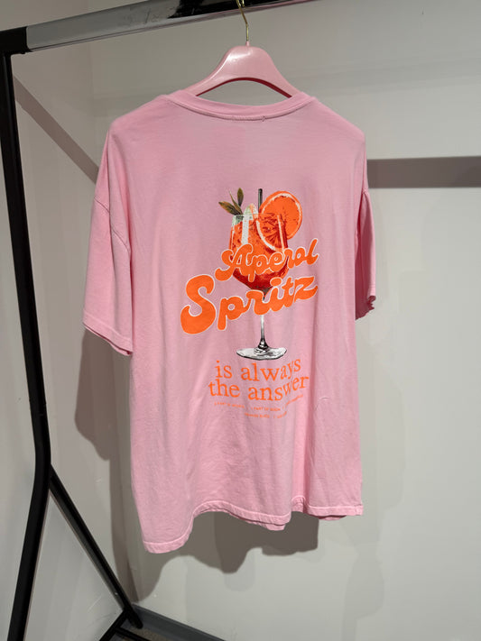 T-SHIRT APEROL -3341- ROSA - Sarahs Modeboutique