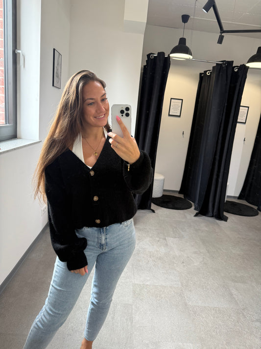 CARDIGAN -151- SCHWARZ - Sarahs Modeboutique