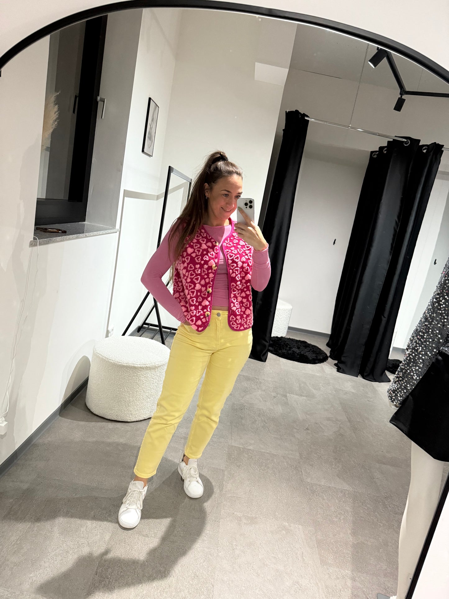 Weste pink herzi -6778- - Sarahs Modeboutique