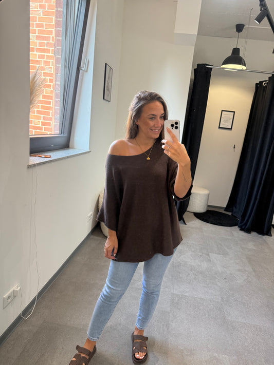 OVERZISE PULLI -4778- BRAUN - Sarahs Modeboutique