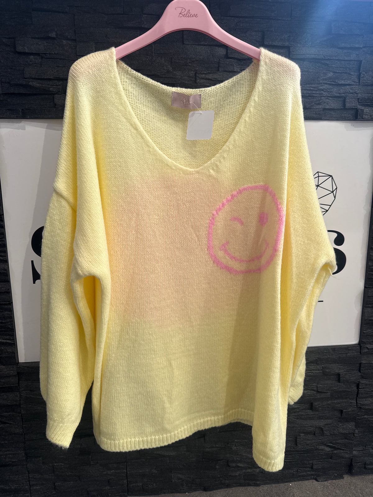 OVERZISE PULLOVER -7899- GELB