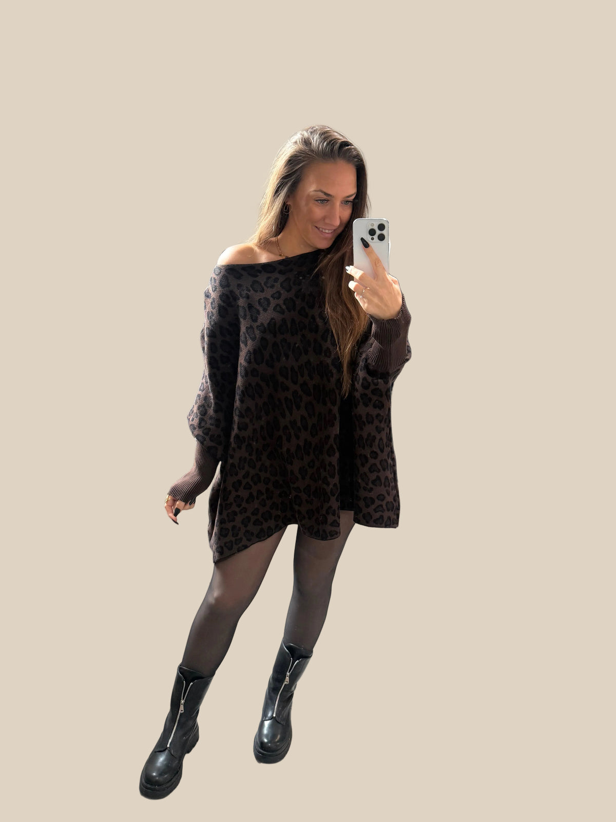 LEO PULLI OVERZISE -2288- SCHOKO - Sarahs Modeboutique